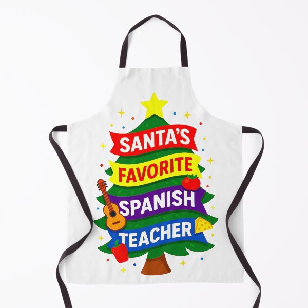 Item preview, Santa’s Favorite ⭐ Spanish Teacher ⭐ – Holiday Classroom Edition designed and sold by WheelieGdArt.
