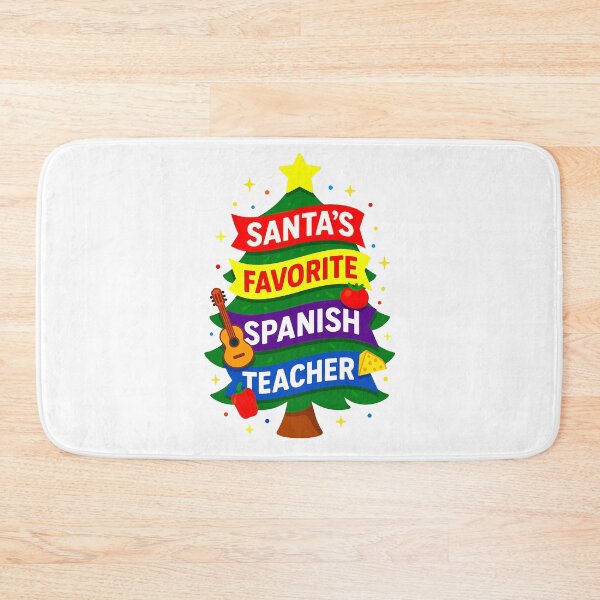 Item preview, Santa’s Favorite ⭐ Spanish Teacher ⭐ – Holiday Classroom Edition designed and sold by WheelieGdArt.