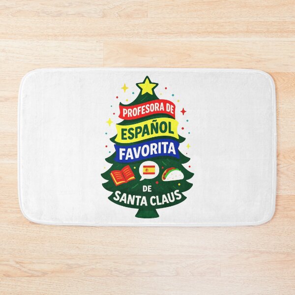 Item preview, Santa’s Favorite ⭐ Spanish Teacher ⭐ – Holiday Classroom Edition - Profesora de español favorita de santa claus designed and sold by WheelieGdArt.