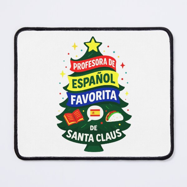 Item preview, Santa’s Favorite ⭐ Spanish Teacher ⭐ – Holiday Classroom Edition - Profesora de español favorita de santa claus designed and sold by WheelieGdArt.