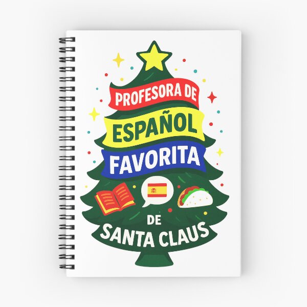 Item preview, Santa’s Favorite ⭐ Spanish Teacher ⭐ – Holiday Classroom Edition - Profesora de español favorita de santa claus designed and sold by WheelieGdArt.