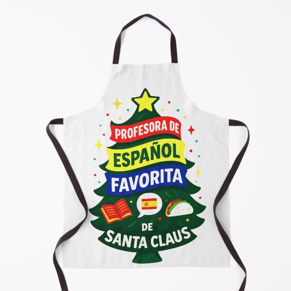 Item preview, Santa’s Favorite ⭐ Spanish Teacher ⭐ – Holiday Classroom Edition - Profesora de español favorita de santa claus designed and sold by WheelieGdArt.