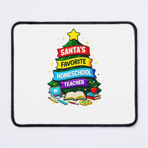 Item preview, Santa’s Favorite ⭐ Homeschool Teacher ⭐ – Holiday Classroom Edition designed and sold by WheelieGdArt.