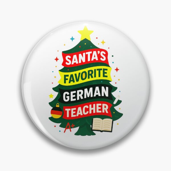Item preview, Santa’s Favorite ⭐ German Teacher ⭐ – Holiday Classroom Edition designed and sold by WheelieGdArt.