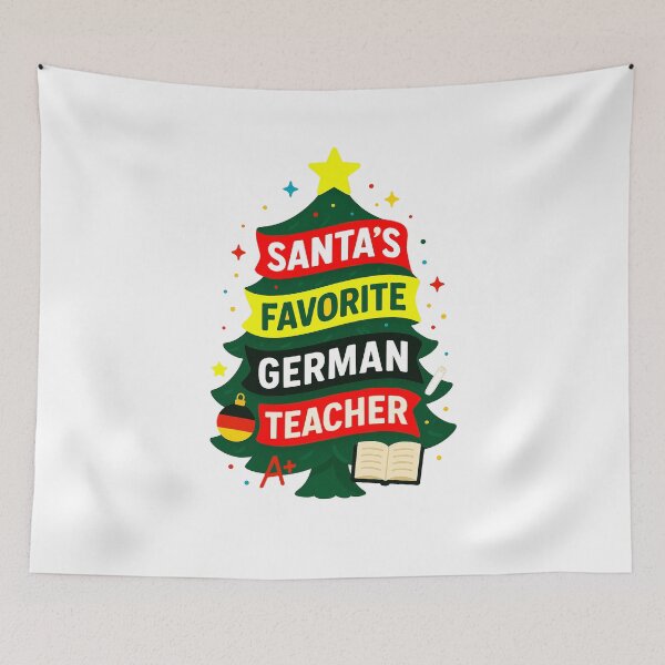 Item preview, Santa’s Favorite ⭐ German Teacher ⭐ – Holiday Classroom Edition designed and sold by WheelieGdArt.