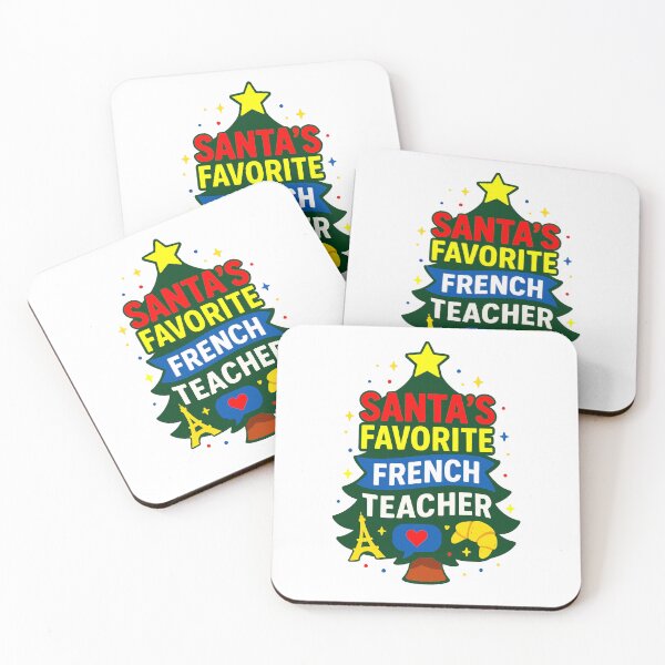 Item preview, Santa’s Favorite ⭐ French Teacher ⭐ – Holiday Classroom Edition designed and sold by WheelieGdArt.