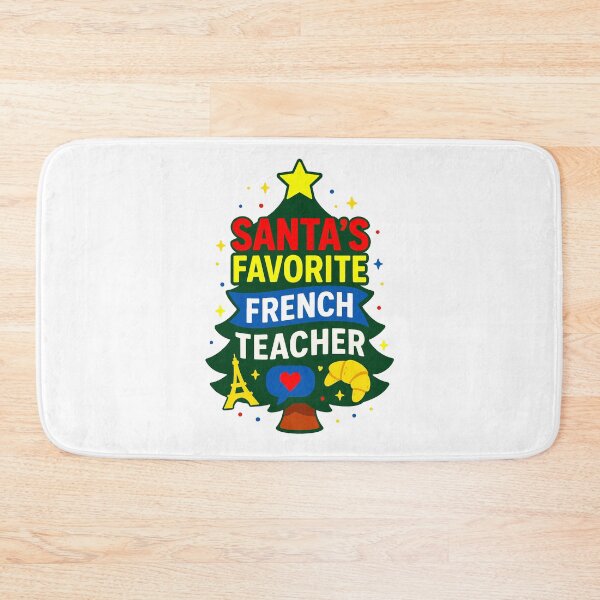 Item preview, Santa’s Favorite ⭐ French Teacher ⭐ – Holiday Classroom Edition designed and sold by WheelieGdArt.