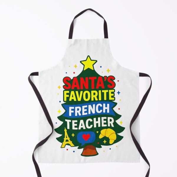 Item preview, Santa’s Favorite ⭐ French Teacher ⭐ – Holiday Classroom Edition designed and sold by WheelieGdArt.