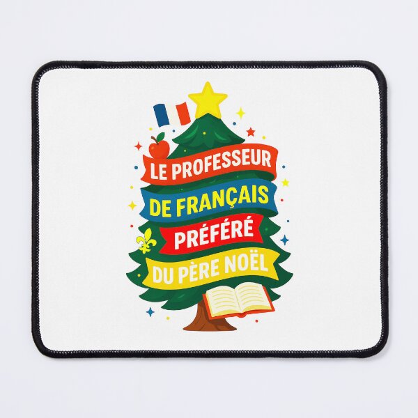 Item preview, Santa’s Favorite ⭐ French Teacher ⭐ – Joyeux Classroom Edition designed and sold by WheelieGdArt.