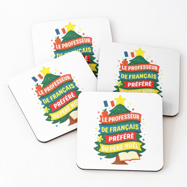 Item preview, Santa’s Favorite ⭐ French Teacher ⭐ – Joyeux Classroom Edition designed and sold by WheelieGdArt.