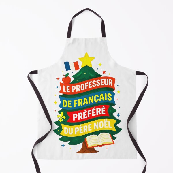 Item preview, Santa’s Favorite ⭐ French Teacher ⭐ – Joyeux Classroom Edition designed and sold by WheelieGdArt.