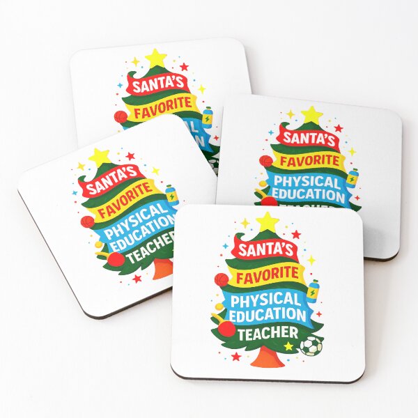 Item preview, Santa’s Favorite ⭐ Physical Education / PE Teacher ⭐ – Holiday Fitness Edition designed and sold by WheelieGdArt.
