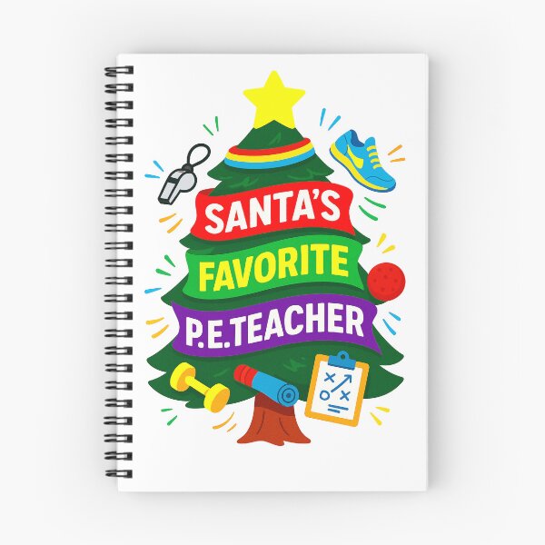Item preview, Santa’s Favorite ⭐P.E. Teacher ⭐– Holiday Energy Edition designed and sold by WheelieGdArt.