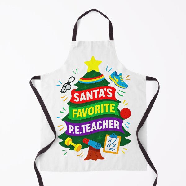 Item preview, Santa’s Favorite ⭐P.E. Teacher ⭐– Holiday Energy Edition designed and sold by WheelieGdArt.