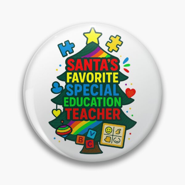 Item preview, Santa’s Favorite ⭐ Special Education Teacher ⭐ – Holiday Classroom Edition designed and sold by WheelieGdArt.