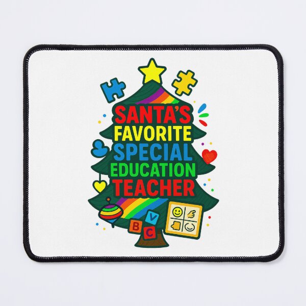 Item preview, Santa’s Favorite ⭐ Special Education Teacher ⭐ – Holiday Classroom Edition designed and sold by WheelieGdArt.