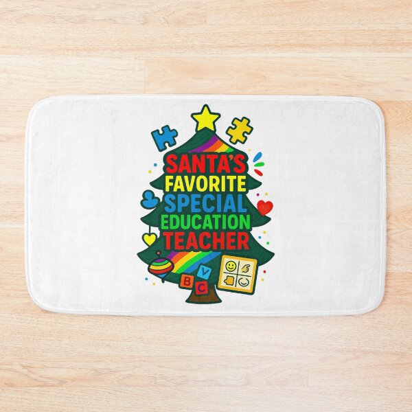 Item preview, Santa’s Favorite ⭐ Special Education Teacher ⭐ – Holiday Classroom Edition designed and sold by WheelieGdArt.