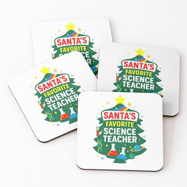 Item preview, Santa’s Favorite ⭐ Science Teacher ⭐ – Holiday Laboratory Edition designed and sold by WheelieGdArt.