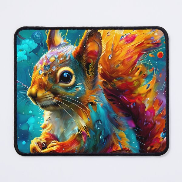 Item preview, Colorful squirrel in an abstract style designed and sold by Mianku | Für das Leben.