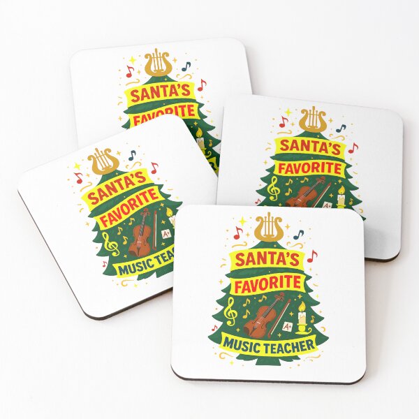 Item preview, Santa’s ⭐ Favorite Music Teacher ⭐ – Holiday Harmony Edition designed and sold by WheelieGdArt.
