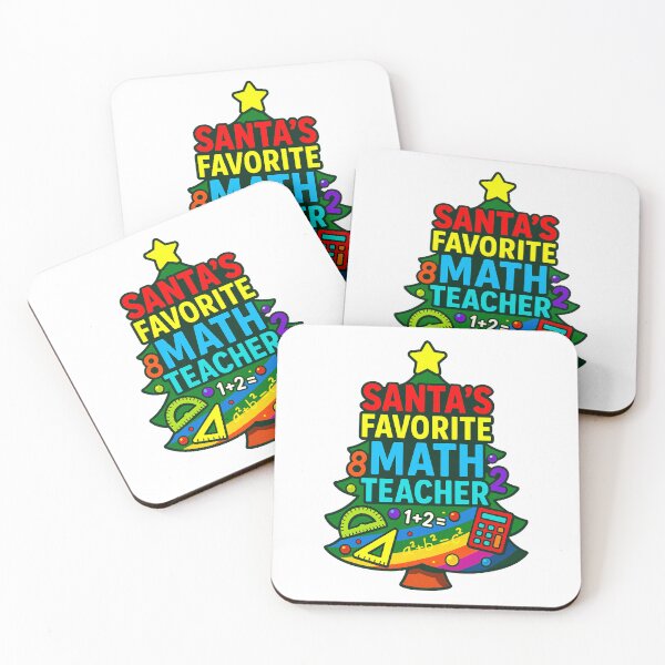 Item preview, Santa’s Favorite ⭐ Math Teacher ⭐ – Holiday Equation Edition designed and sold by WheelieGdArt.