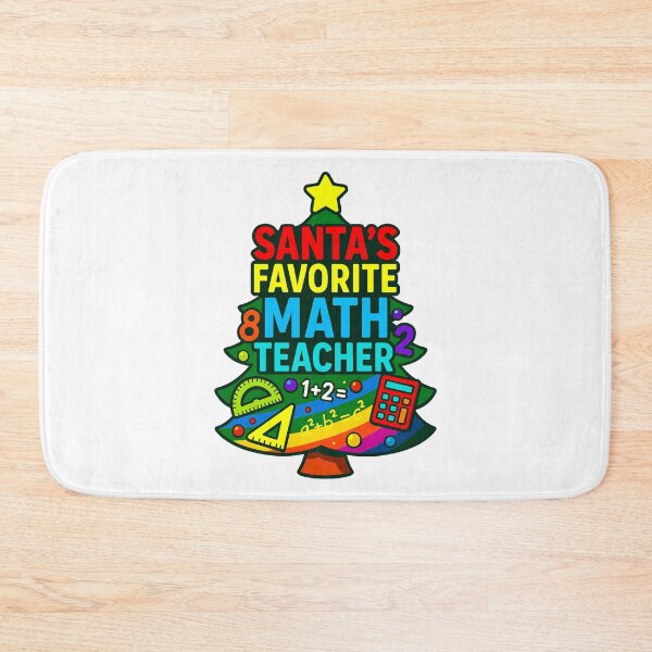 Item preview, Santa’s Favorite ⭐ Math Teacher ⭐ – Holiday Equation Edition designed and sold by WheelieGdArt.