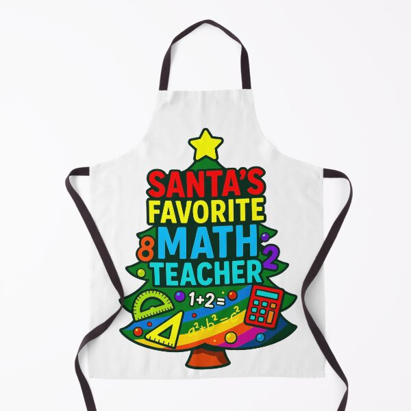 Item preview, Santa’s Favorite ⭐ Math Teacher ⭐ – Holiday Equation Edition designed and sold by WheelieGdArt.