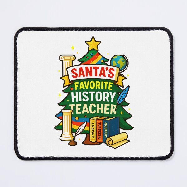 Item preview, Santa’s Favorite ⭐ History Teacher ⭐ – Timelines & Tales Edition designed and sold by WheelieGdArt.