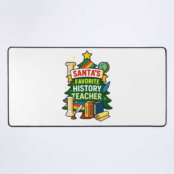 Item preview, Santa’s Favorite ⭐ History Teacher ⭐ – Timelines & Tales Edition designed and sold by WheelieGdArt.