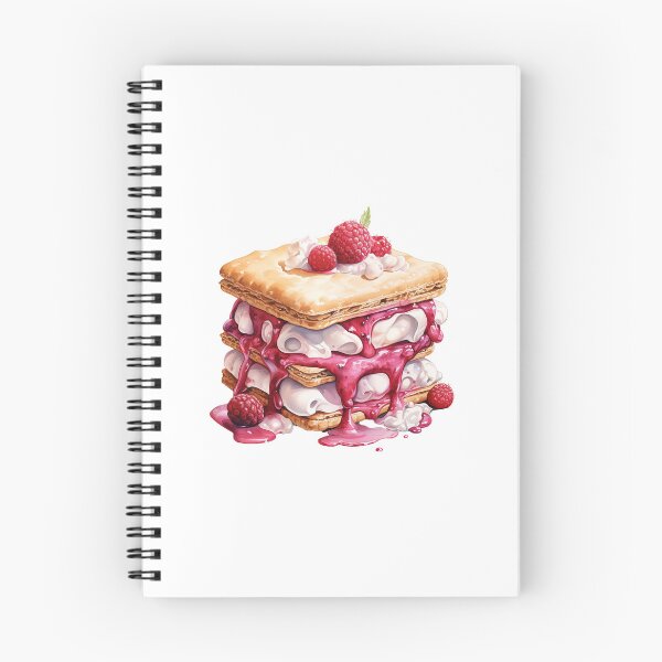 Item preview, "Raspberry ice-cream sandwich | Raspberries Sticker | Sweet Berry Aesthetic Art" designed and sold by Mandayartstudio.