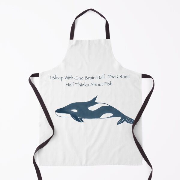 Item preview, I Sleep With One Brain Half: Funny Orca / Killer Whale Art designed and sold by MirelaBadea.