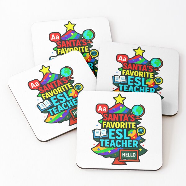Item preview, Santa’s Favorite ⭐ ESL Teacher ⭐ – Global Language Edition designed and sold by WheelieGdArt.