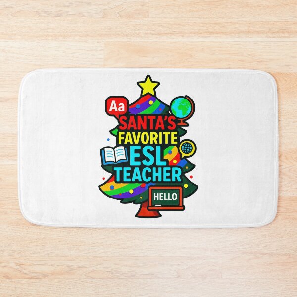 Item preview, Santa’s Favorite ⭐ ESL Teacher ⭐ – Global Language Edition designed and sold by WheelieGdArt.