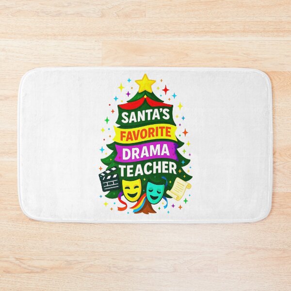 Item preview, ✨Santa’s Favorite ⭐ Drama Teacher ⭐ – Spotlight Magic Edition designed and sold by WheelieGdArt.