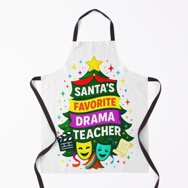 Item preview, ✨Santa’s Favorite ⭐ Drama Teacher ⭐ – Spotlight Magic Edition designed and sold by WheelieGdArt.