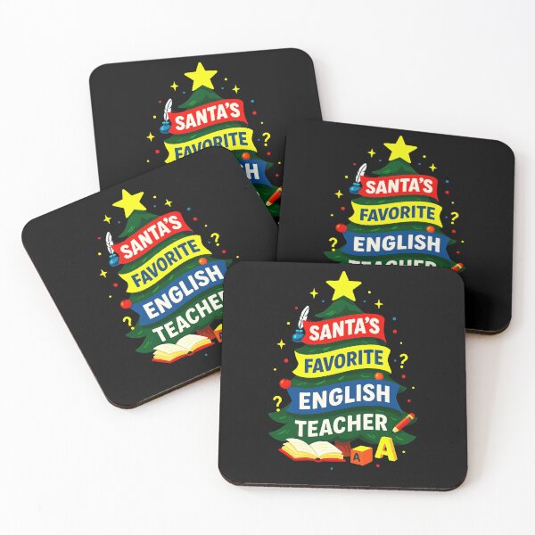 Item preview, Santa’s Favorite ⭐ English Teacher ⭐ – Grammar & Glow Edition designed and sold by WheelieGdArt.