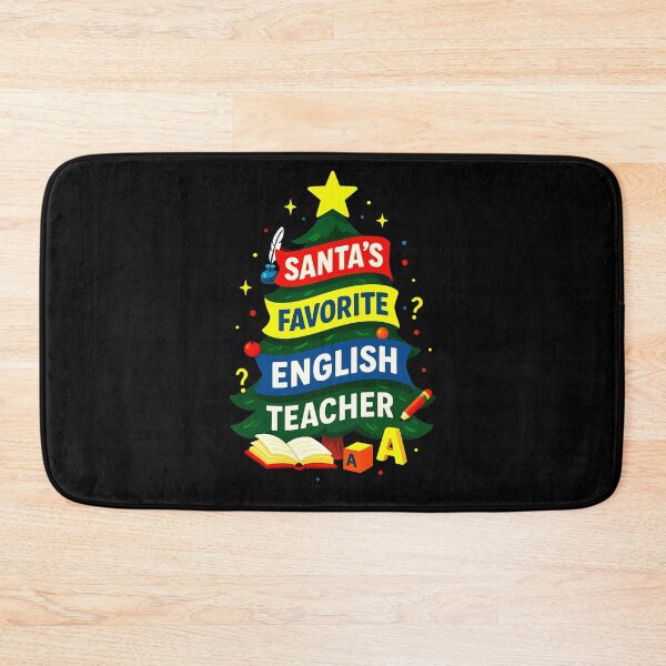 Item preview, Santa’s Favorite ⭐ English Teacher ⭐ – Grammar & Glow Edition designed and sold by WheelieGdArt.