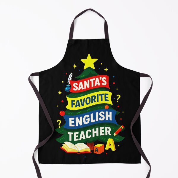 Item preview, Santa’s Favorite ⭐ English Teacher ⭐ – Grammar & Glow Edition designed and sold by WheelieGdArt.