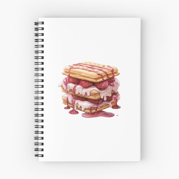 Item preview, "Raspberry ice-cream sandwich | Raspberries Sticker | Sweet Berry Aesthetic Art" designed and sold by Mandayartstudio.