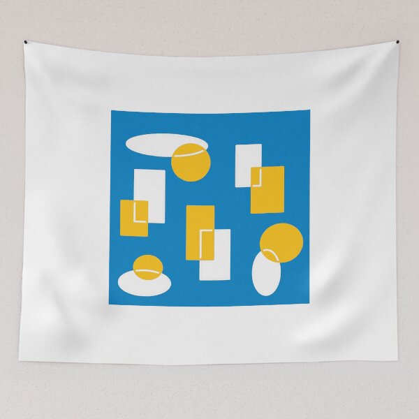 Item preview, Abstract, shapes, ovals and rectangles, Powder Blue EZonThei designed and sold by EZonThei.
