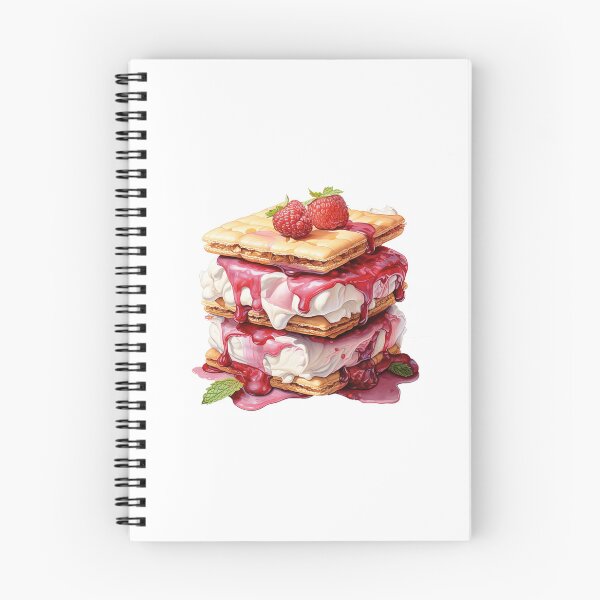 Item preview, "Raspberry ice-cream sandwich | Raspberries Sticker | Sweet Berry Aesthetic Art" designed and sold by Mandayartstudio.