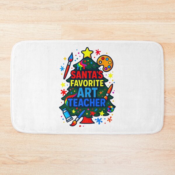 Item preview, Santa’s Favorite ⭐ Art Teacher ⭐ – Creative Cheer Edition designed and sold by WheelieGdArt.