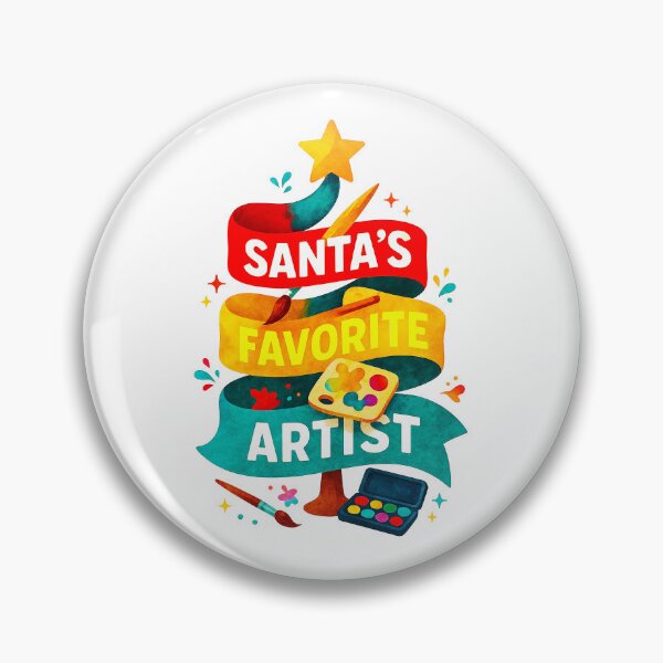Item preview, Santa’s Favorite ⭐ Artist ⭐ – Watercolor Paint Edition designed and sold by WheelieGdArt.