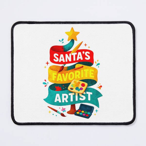 Item preview, Santa’s Favorite ⭐ Artist ⭐ – Watercolor Paint Edition designed and sold by WheelieGdArt.