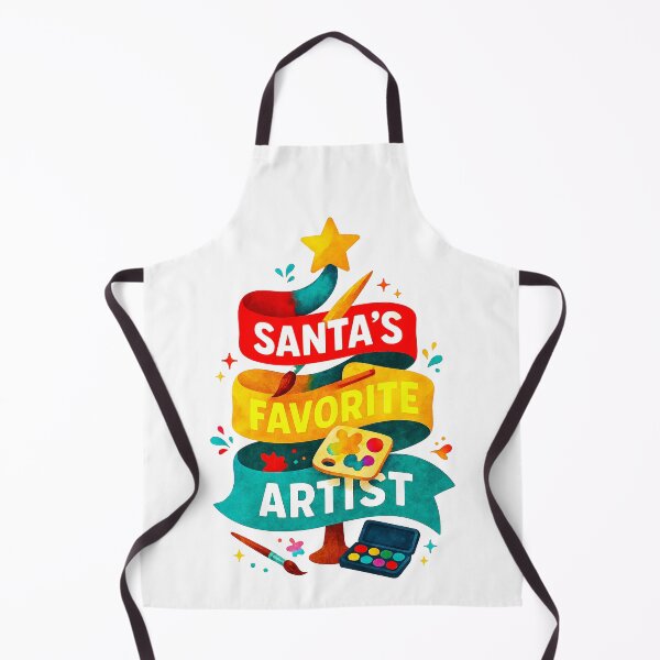 Item preview, Santa’s Favorite ⭐ Artist ⭐ – Watercolor Paint Edition designed and sold by WheelieGdArt.