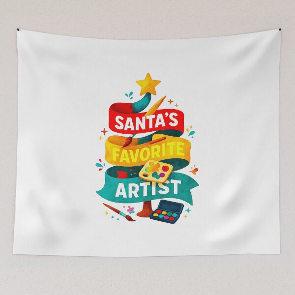 Item preview, Santa’s Favorite ⭐ Artist ⭐ – Watercolor Paint Edition designed and sold by WheelieGdArt.