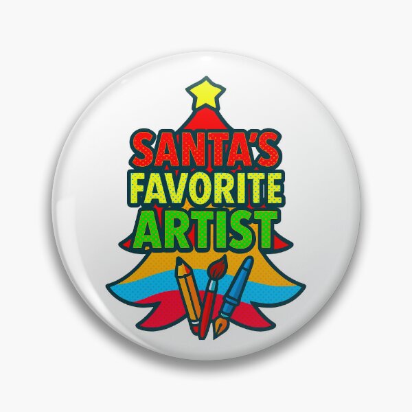 Item preview, Santa’s Favorite ⭐ Artist ⭐ – Comic Pop Edition designed and sold by WheelieGdArt.