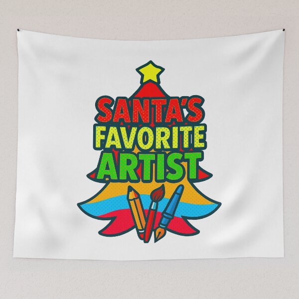 Item preview, Santa’s Favorite ⭐ Artist ⭐ – Comic Pop Edition designed and sold by WheelieGdArt.