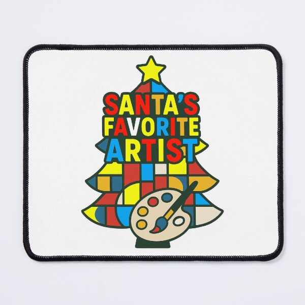 Item preview, Santa’s Favorite ⭐ Artist ⭐ – Abstract Modern Art Edition designed and sold by WheelieGdArt.