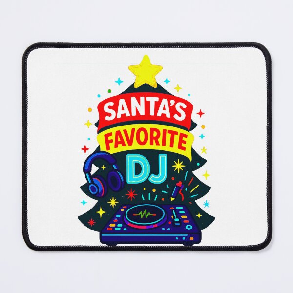 Item preview, Santa’s Favorite ⭐ DJ ⭐ – EDM Holiday Edition designed and sold by WheelieGdArt.